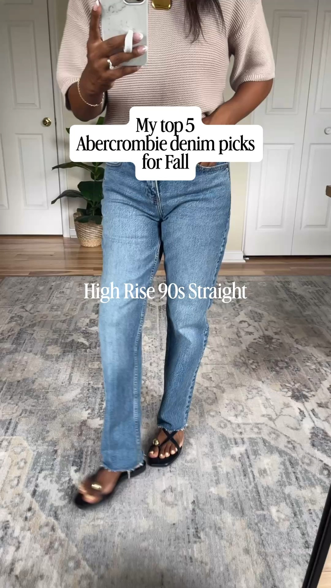 Sharing my top 5 @Abercrombie denim picks to stock up on now for the Fall! I wear a size 27 regular in all of these. #ad #abercrombiepartner
 
Promo Details: 25-50% Off All Jeans + 20% Off Almost Everything Else 
Promo Code: DENIMAF for a stackable 15% off 
• Denim Promo: *Offer valid online only August 5, 2026 to August 10, 2026 in US/CA. Excludes clearance. Online price reflects discount.
• Extra 20% Off: *Offer valid in stores and online August 5, 2026 to August 10, 2026 in US/CA. Exclusions apply as indicated. Online price reflects discount.
• Promo Code: *Use code DENIMAF to get an additional 15% off almost everything in stores and online at checkout from August 5, 2026 to August 10, 2026 in US/CA. Exclusions apply. See details online.

#LTKootd #LTKgrwm #LTKOver40