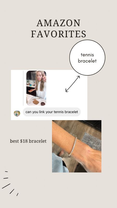 Amazon find
Best tennis bracelet 

#LTKstyletip #LTKfindsunder50 #LTKover40