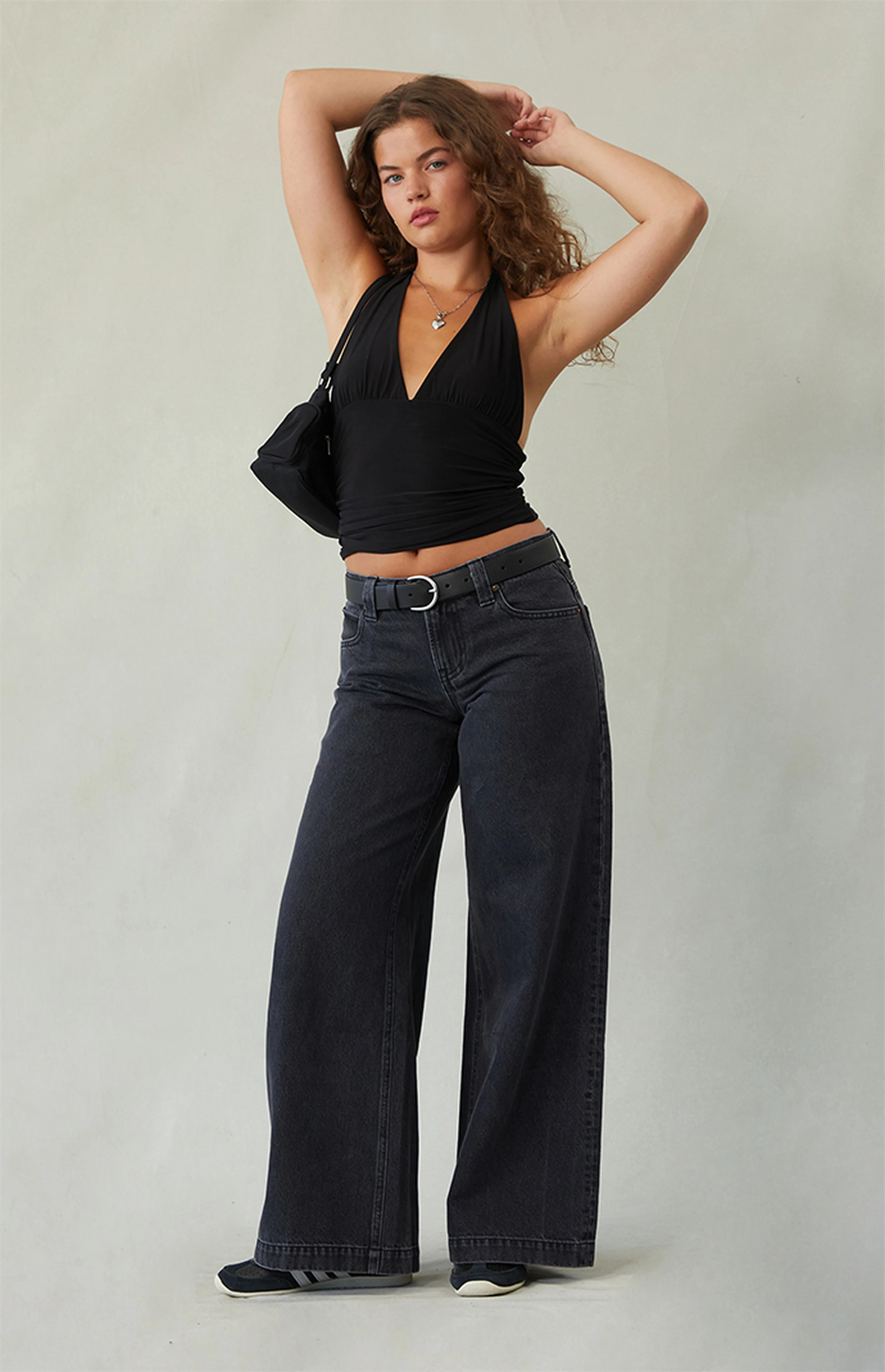 Pacsun Sloane Low Rise Ultra Baggy Jeans Faded Black | PacSun