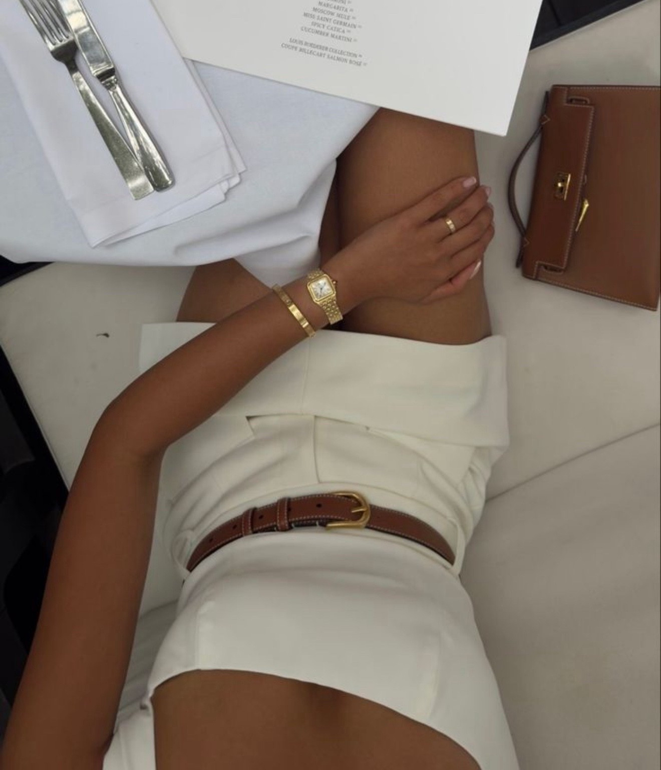 Tan belt. Gold jewelry. White mini dress. Fall fashion. Summer outfit. Back to school outfit. Dinner outfit. Work outfit. Neutral outfit. Fall dinner outfit inspiration. Travel outfit. Affordable fashion. Revolve

#LTKStyleTip #LTKWorkwear #LTKTravel