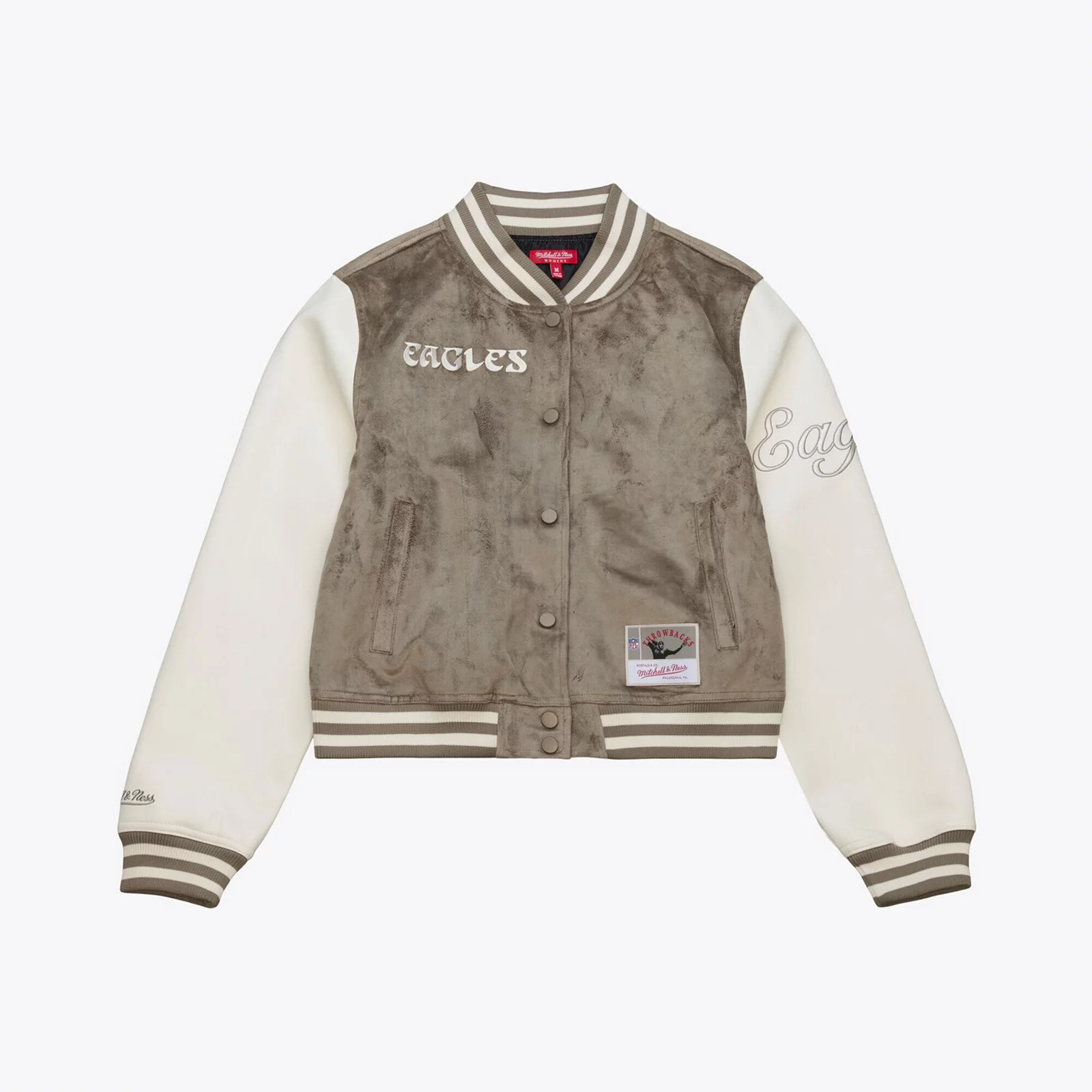 Women's Mitchell & Ness Tan Philadelphia Eagles Full-Snap Varsity Jacket, Size: Small, Team | Kohl's