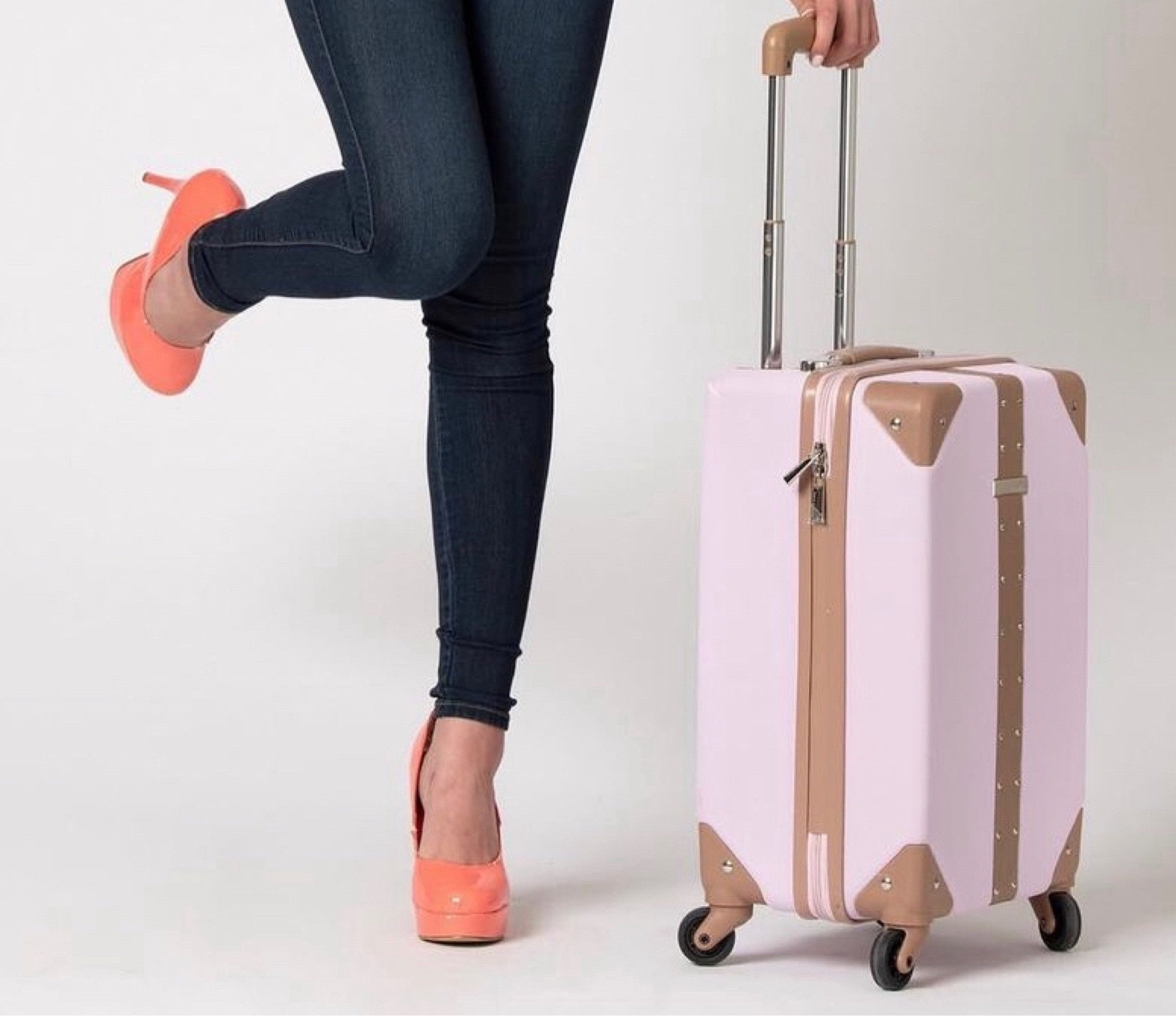 Is it really a vacation if your luggage isn’t on point? 
Cute travel essentials are essential 💖 ✈️
Pink, coral, orange, skinny jeans, luggage, carryon carry on, duffel bags, backpacks, personal items, travel safety, security, tsa, checked, heels, pumps, blue jeans, running, flights, trains, planes, cars, road trips, Vegas, adventure, live life out loud  

#LTKtravel #LTKshoecrush #LTKhome