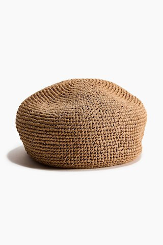 H & M - Straw beret - Beige | H&M (UK, MY, IN, SG, PH, TW, HK)