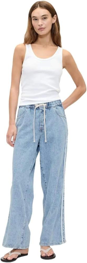 GAP Women's Wide Leg Pull on Utility Pant | Amazon (US)