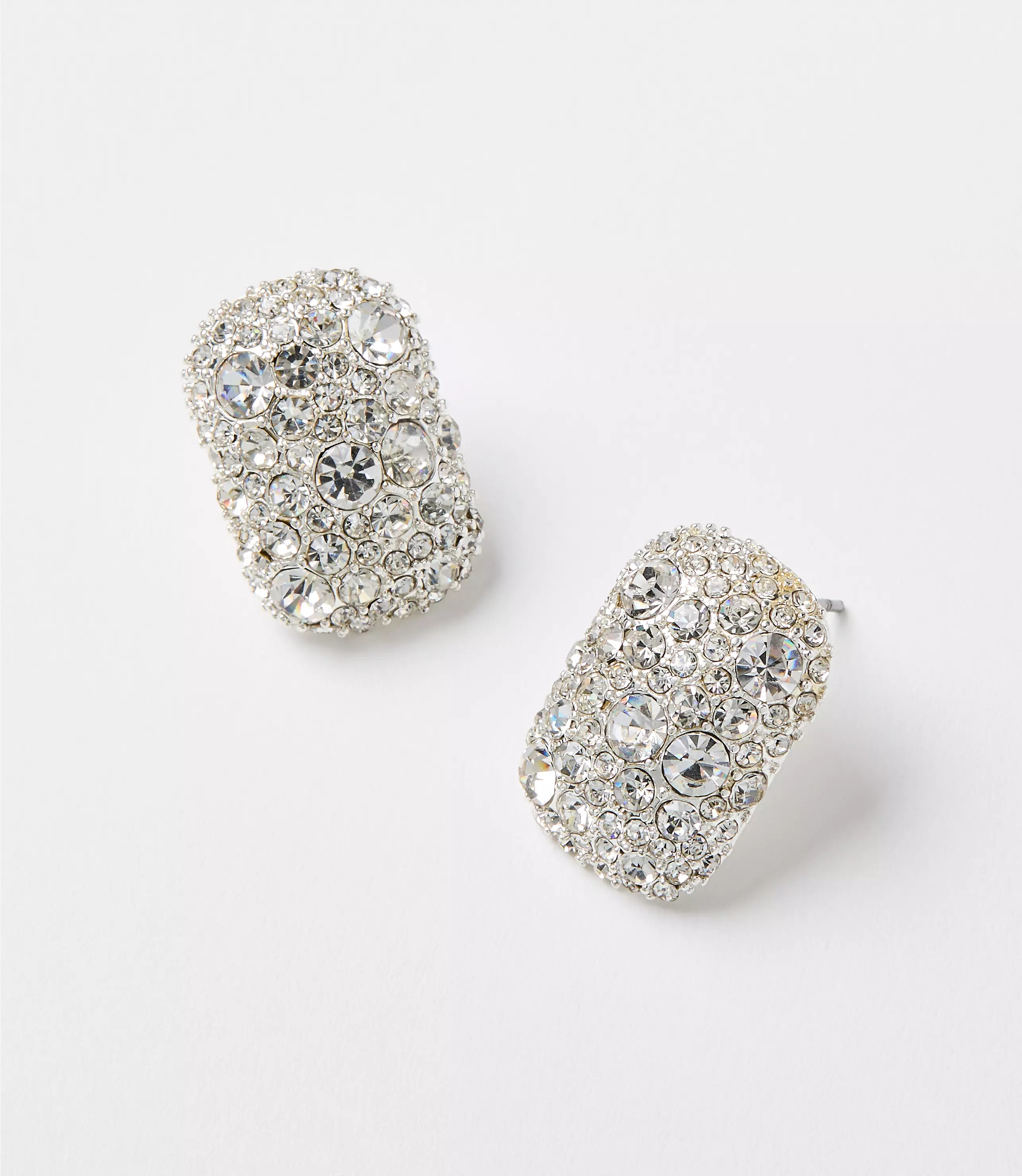 Oversized Crystal Stud Earrings | LOFT