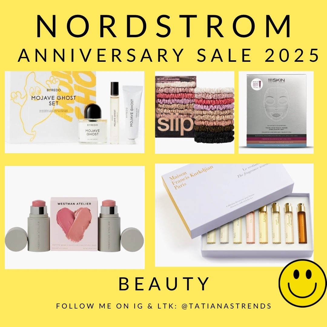 Perfume sets are the standouts this year! Excited to see some of my tried & true brands like Slip, Westman Atelier & more in the sale again, too. Check out my top picks for beauty during the Nordstrom Anniversary Sale. 💛 Cardmember Early Access happening now through July 11th. EVERYONE shops July 12th. 🙌🏼 #nordstrom #anniversarysale #nordysale #nordstromanniversarysale #beautytrends #athomefacial #cleanbeauty 

#LTKHome #LTKBeauty #LTKSaleAlert