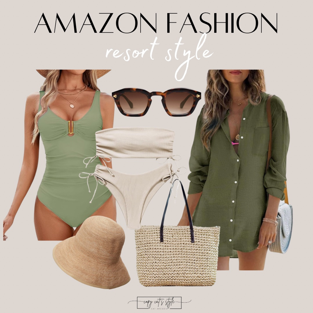 Amazon Fashion! Amazon resort style fashion. Amazon swimsuits, cover ups, beach accessories. 

#LTKFindsUnder50 #LTKSwim #LTKStyleTip