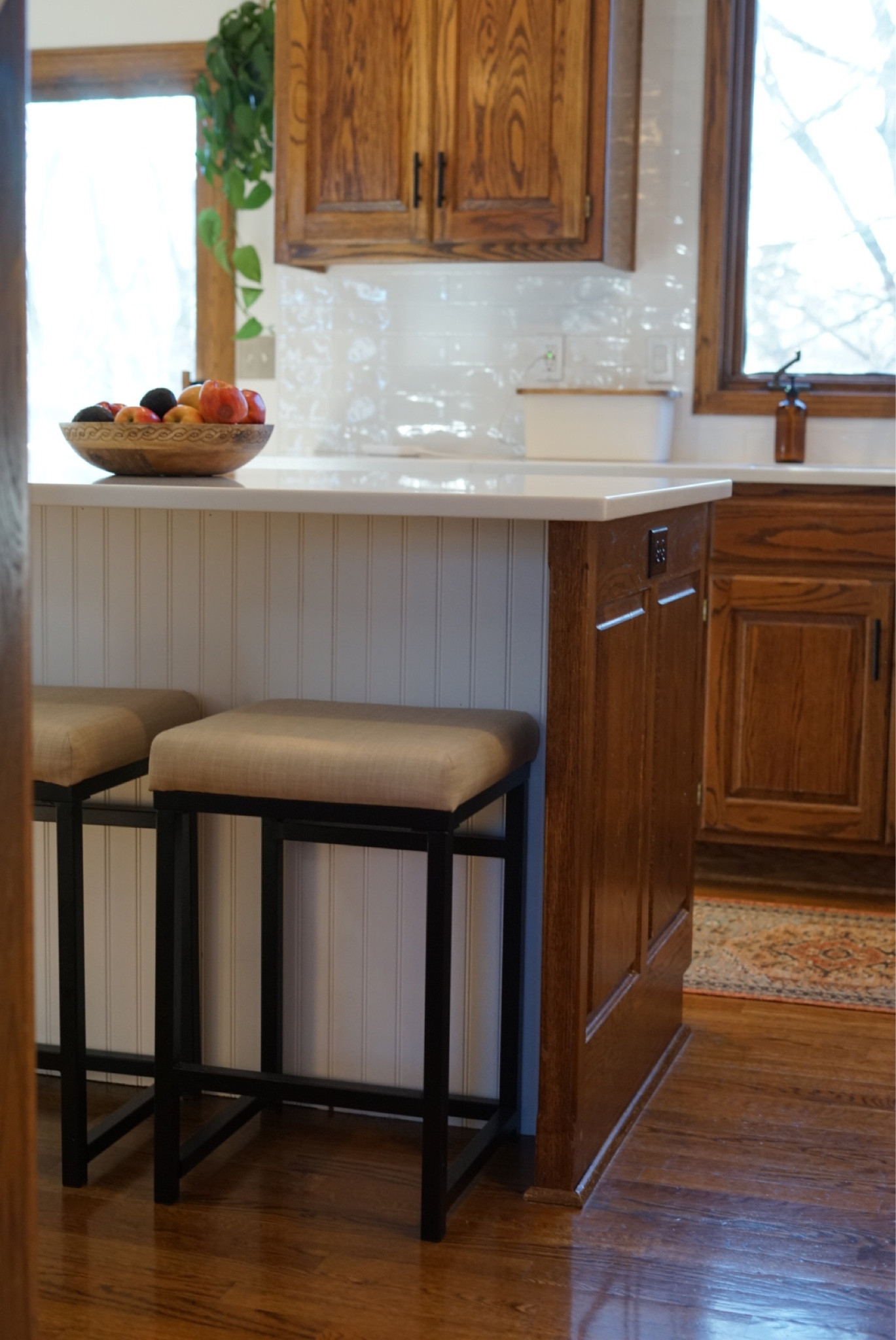 24” counter stool from wayfair. Natural upholstery with black base.

#LTKunder100 #LTKhome #LTKFind