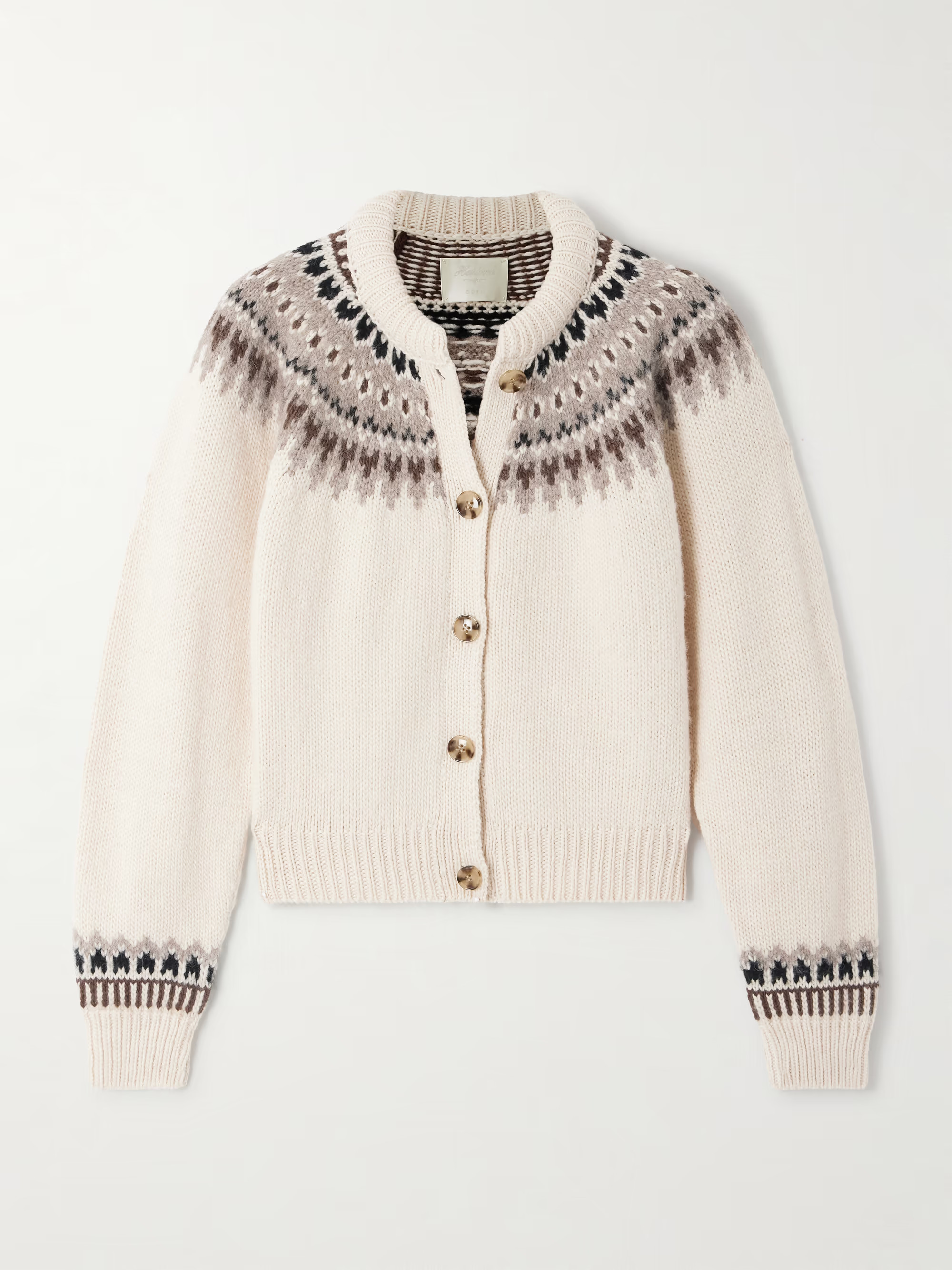 Clarke Cardigan aus einer Wollmischung mit Fair-Isle-Muster | NET-A-PORTER (UK & EU)