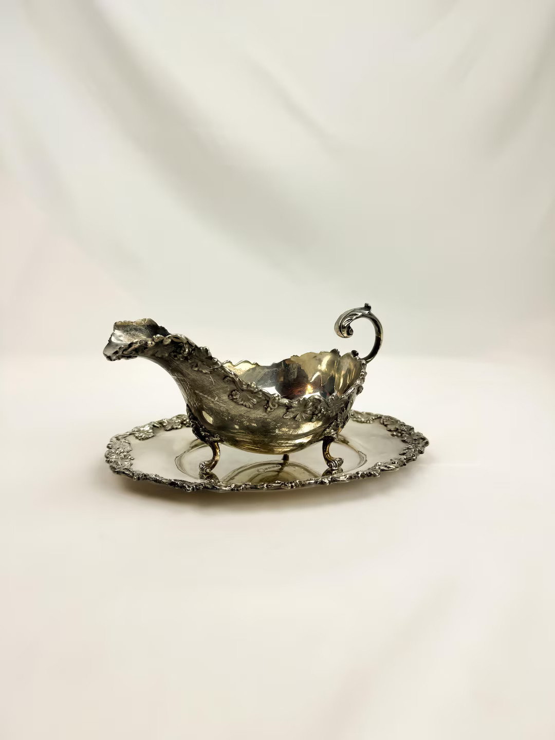 Vintage Elkington & Co. Silver Plate Gravy Boat With Underplate - Etsy | Etsy (US)