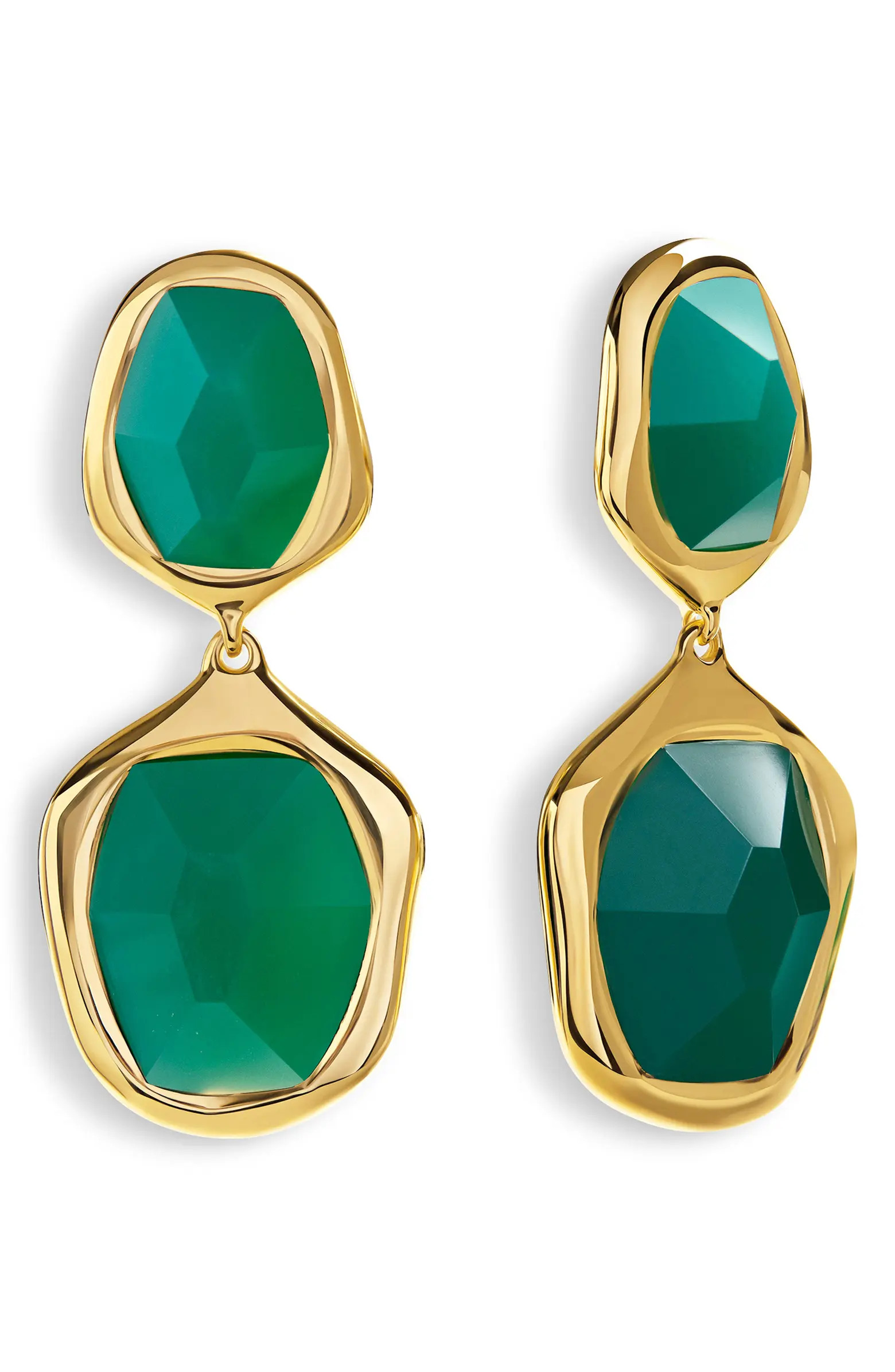 Monica Vinader Green Onyx Drop Cocktail Earrings | Nordstrom | Nordstrom