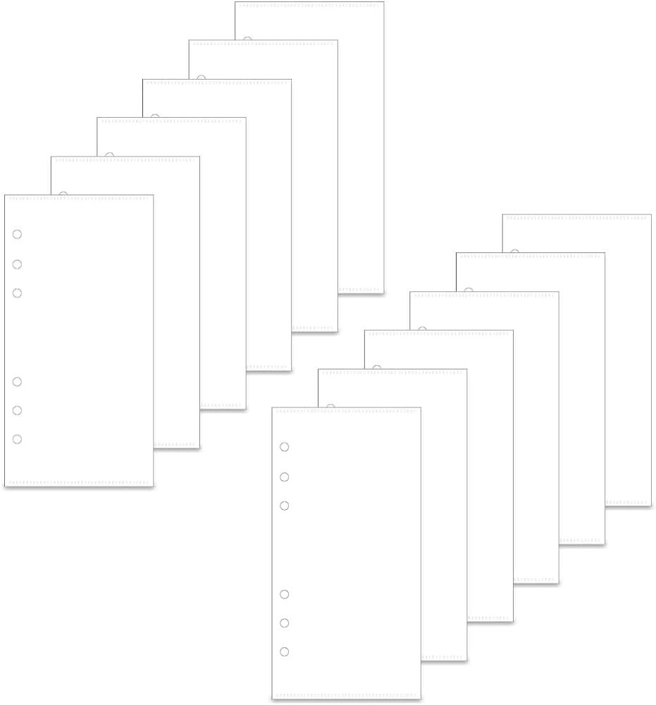 2 Set A6 Cash Envelopes Frosted Translucent PP Binder Pockets Zipperless No Tab 6 Hole Loose Leaf... | Amazon (US)