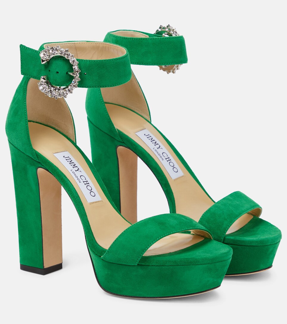 Mionne 120 suede platform sandals | Mytheresa (US/CA)