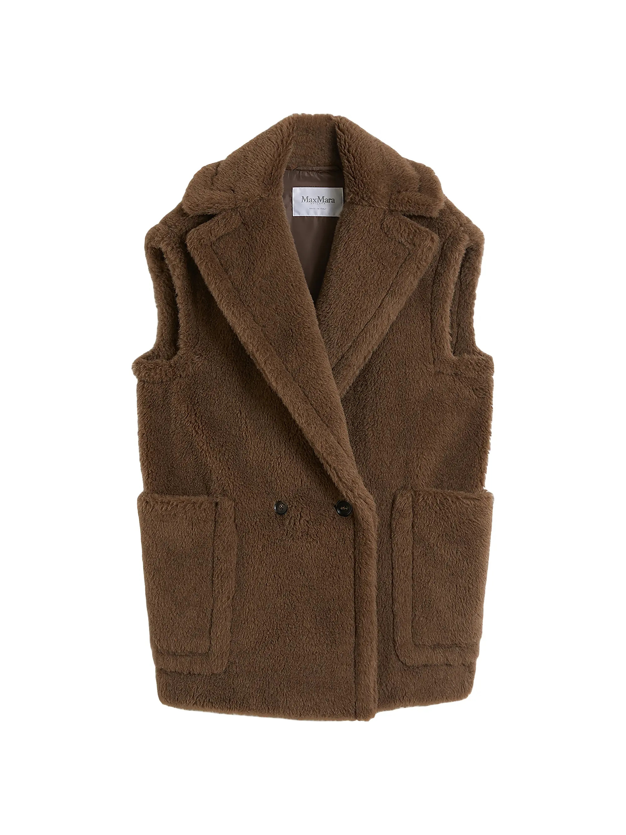 Max Mara Wool and Alpaca Teddy Gilet | Saks Fifth Avenue | Saks Fifth Avenue