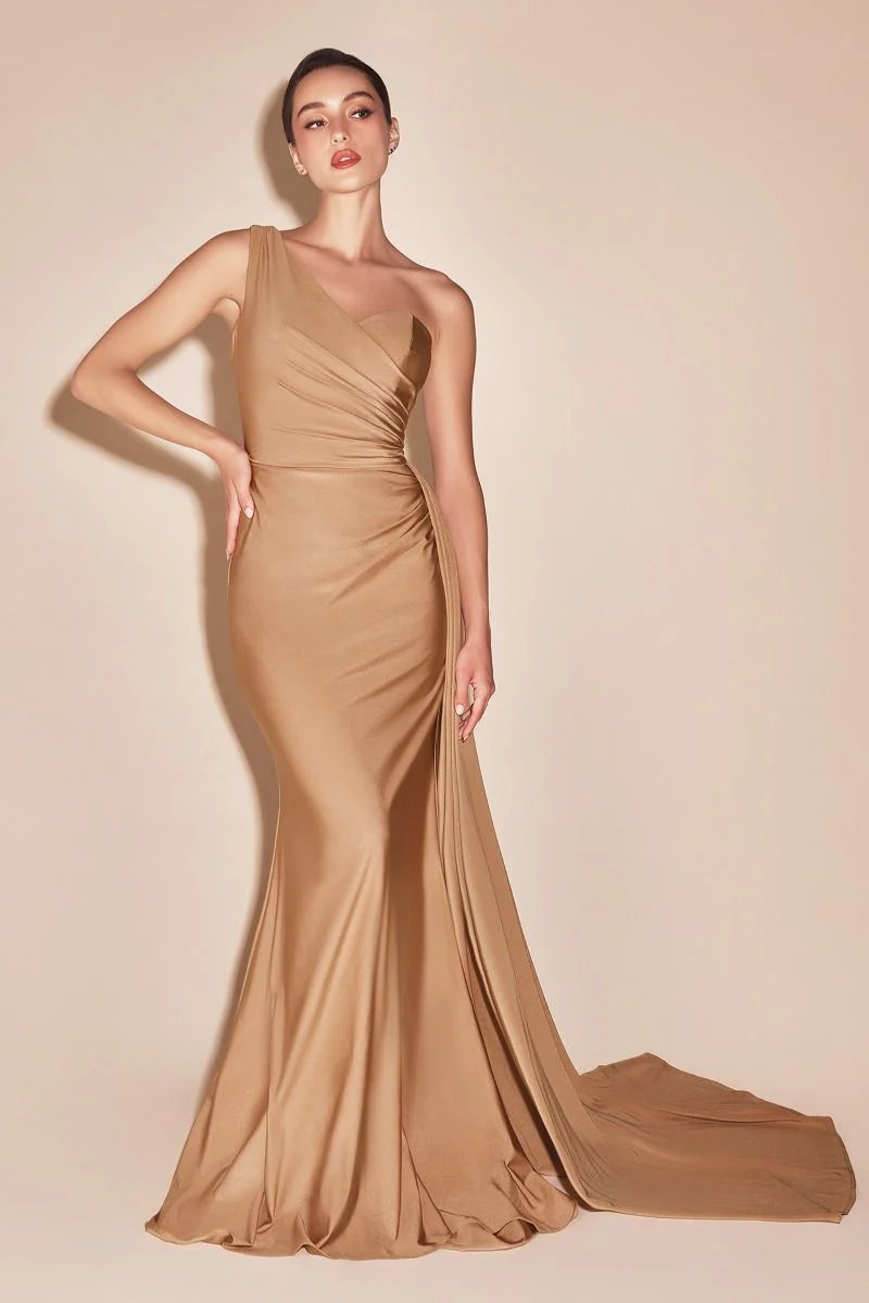 Elegant Shannon Gown in Gold | Buy Formal Dresses Online at Lady Black Tie | Lady Black Tie