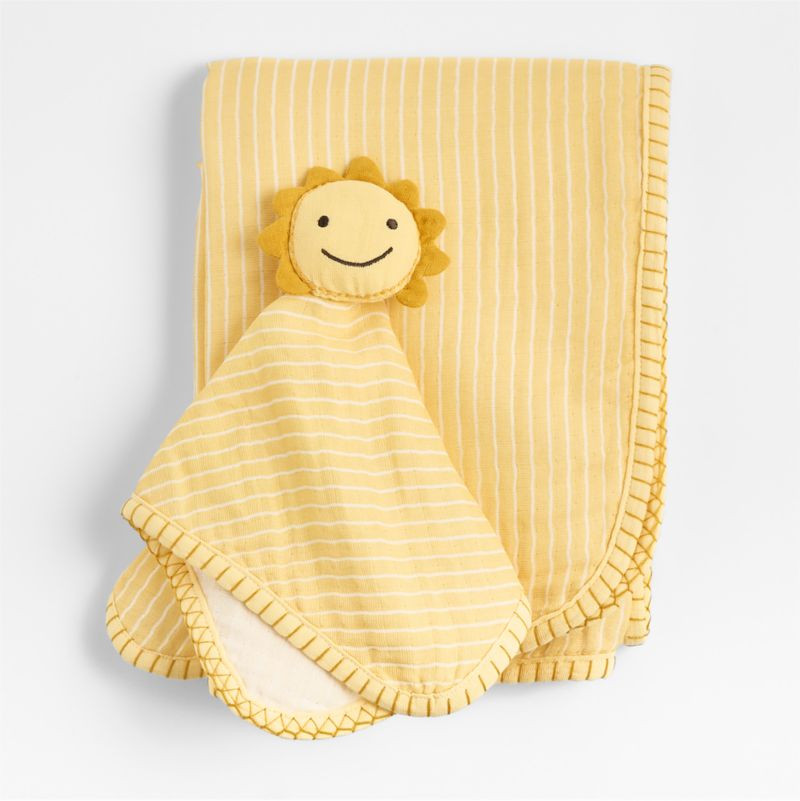 Sun Lovey and Baby Stroller Blanket Gift Set | Crate & Barrel