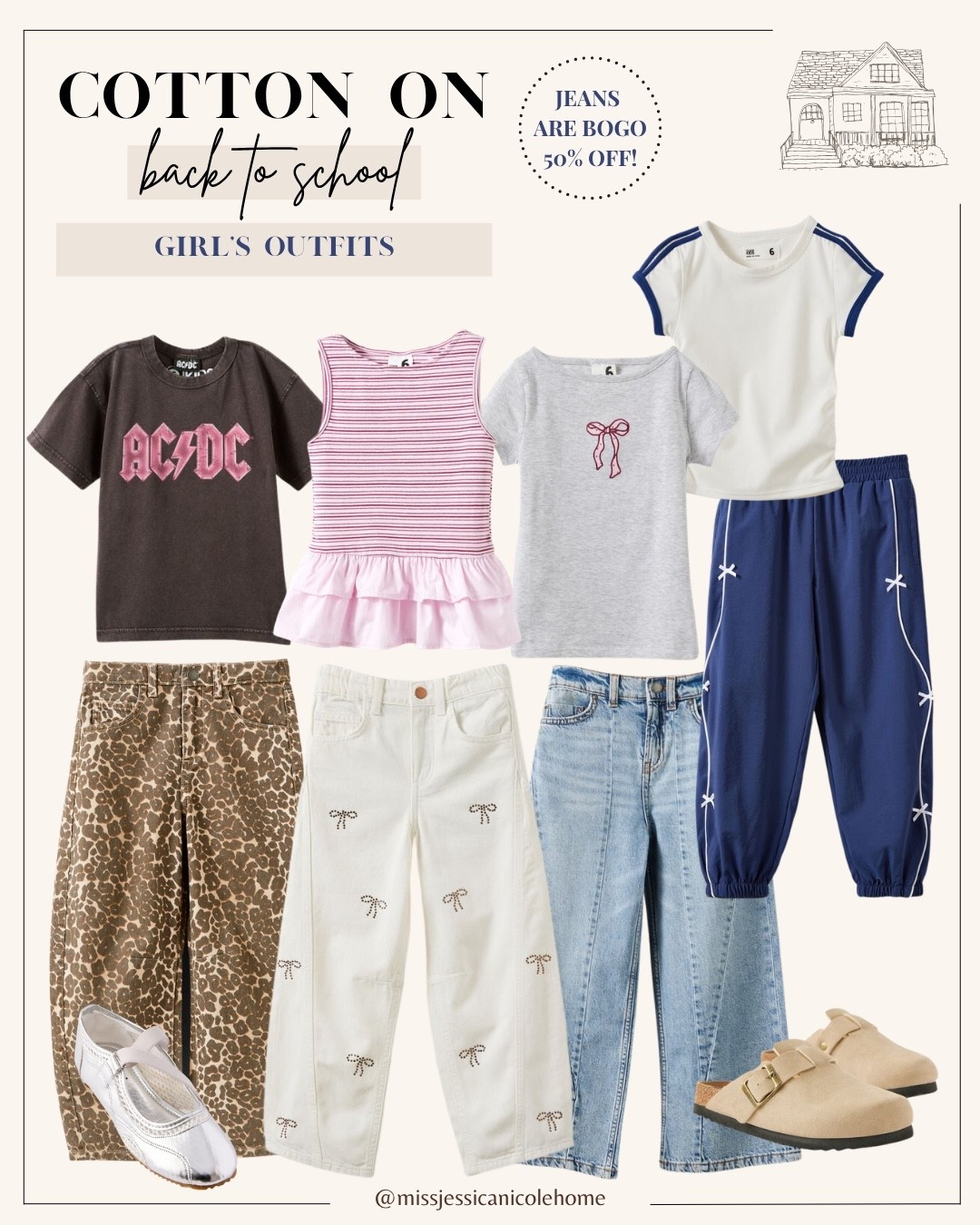 Girls back to school outfits from cotton on. I love cotton on for 
quality  basics!

#LTKKids