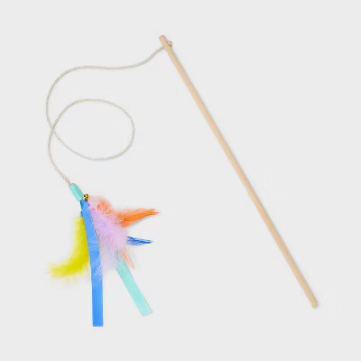 15.6" Feather Wand Cat Toy - Boots & Barkley™ | Target