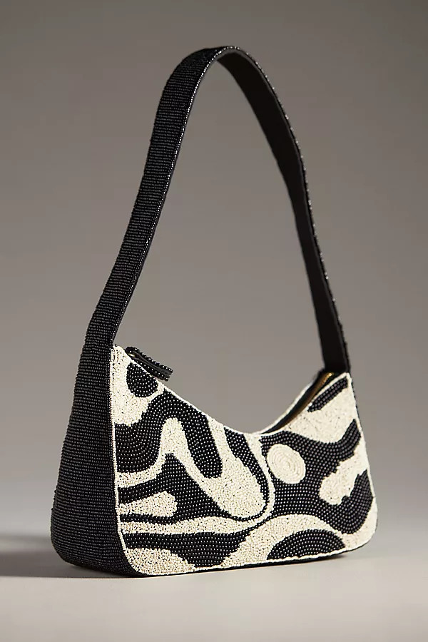 Asymmetric Beaded Shoulder Bag | Anthropologie (US)