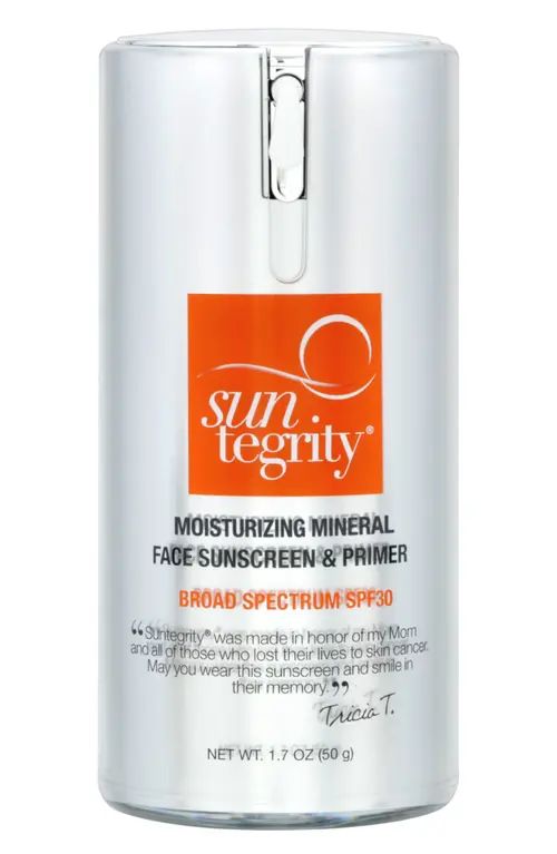 SUNTEGRITY Moisturizing Face Sunscreen & Primer Broad Spectrum SPF 30 at Nordstrom | Nordstrom
