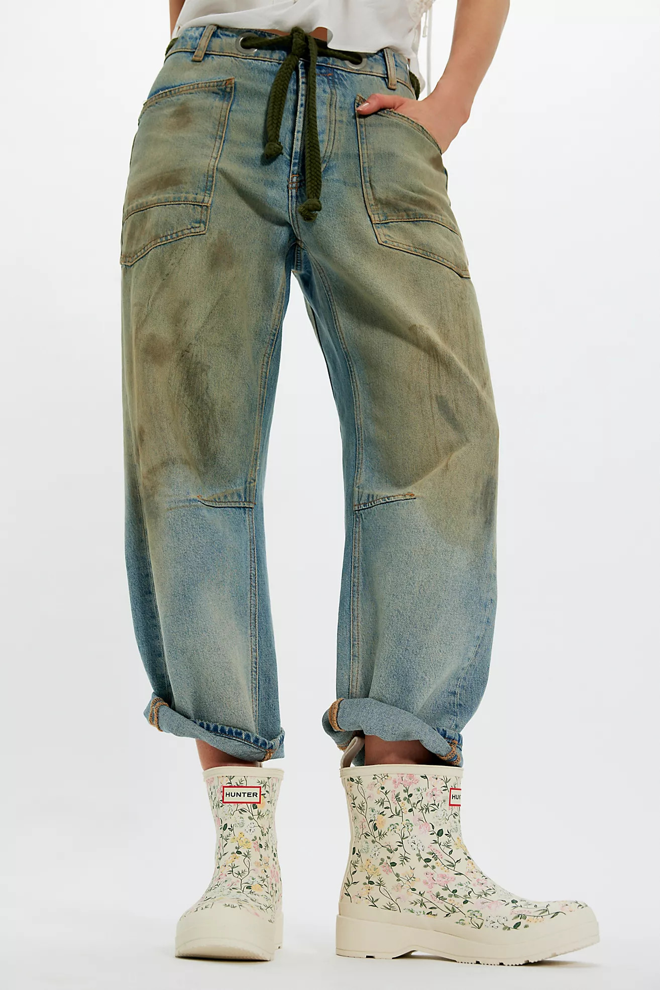 Hunter PLAY\u2122 Short Floral Wellies | Free People (Global - UK&FR Excluded)