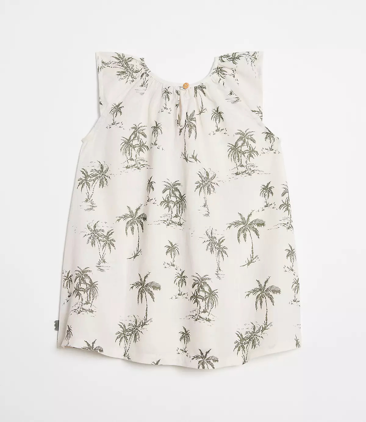 LOFT x Mon Coeur Linen Palm Tree Dress | LOFT
