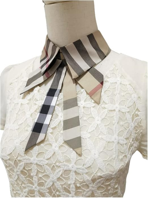 Detachable Fake Collar Lapel Plaid Blouse False Collar Choker Peter Pan Necklace Neck Bow Tie | Amazon (US)