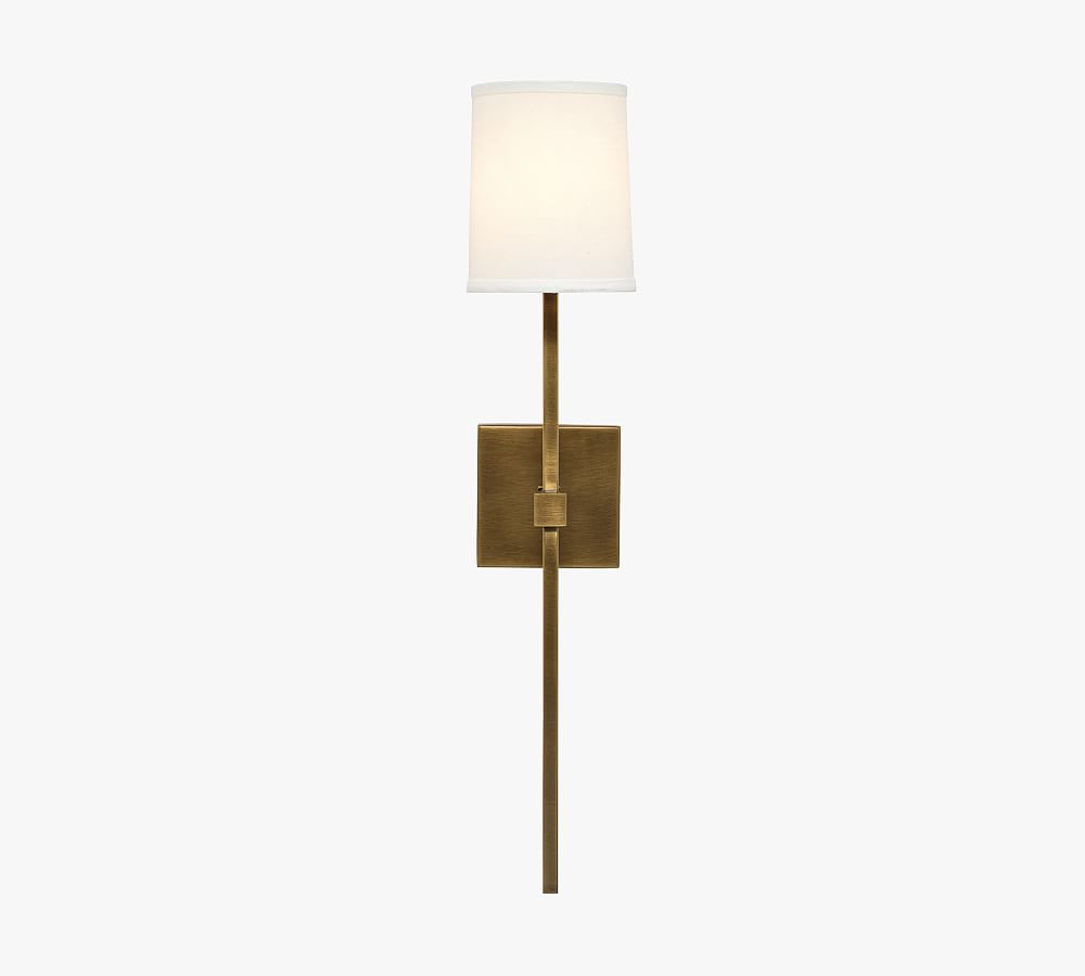 Spalding Metal Shaded Sconce | Pottery Barn (US)