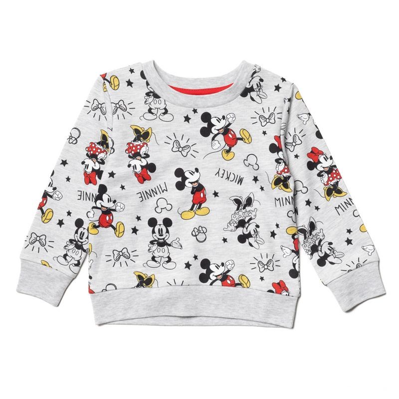 Disney Minnie Mouse Mickey Mouse Sweatshirt Gray | Target