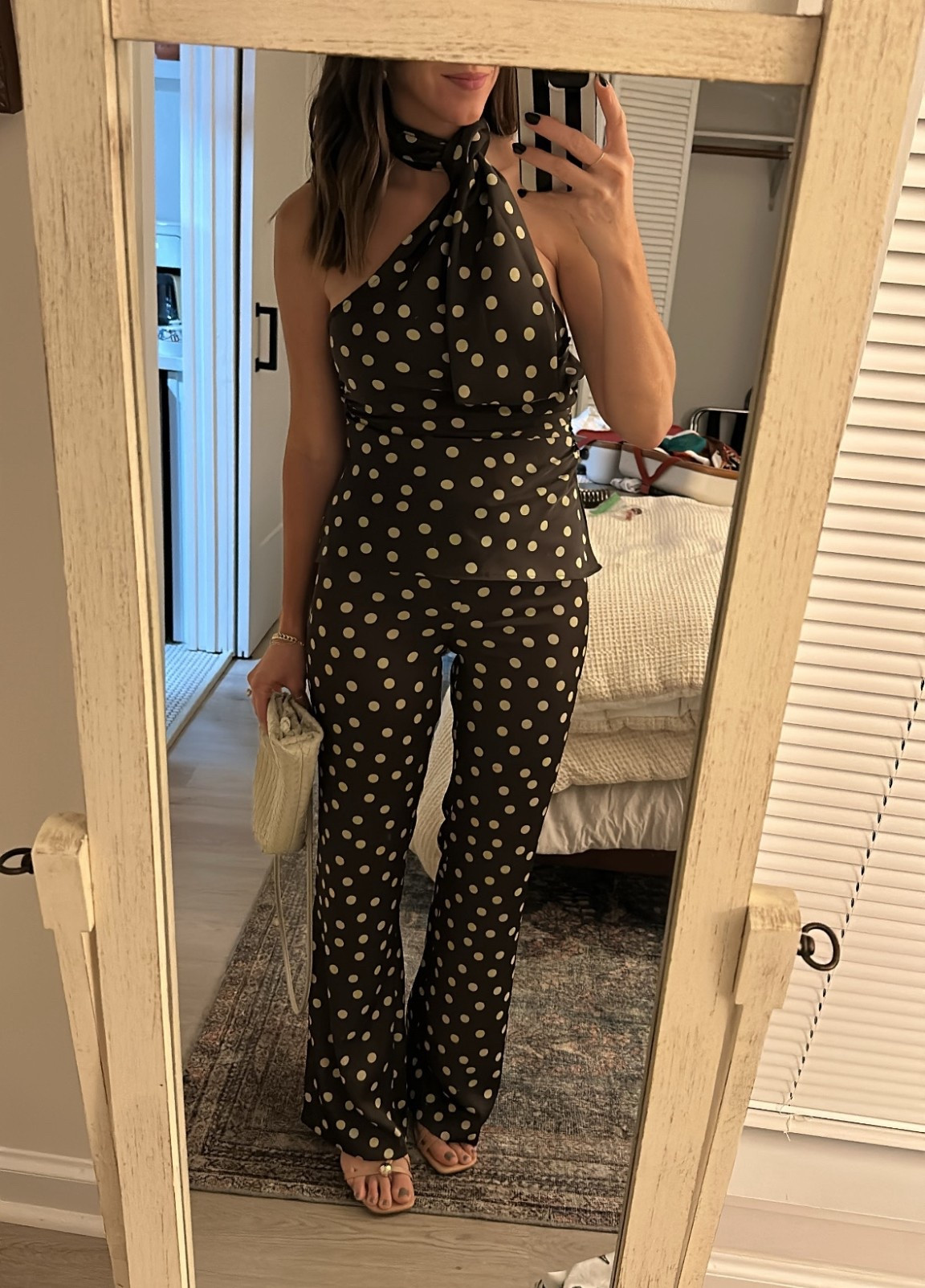 Polka dot halter set, size medium top, size small bottoms 

Matching set, going out outfit, fall outfit 

#LTKStyleTip #LTKFindsUnder100 #LTKSeasonal