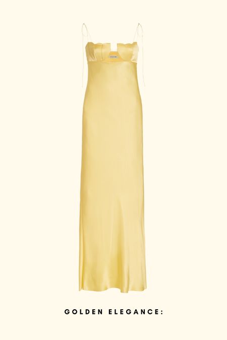 Anna october black tie gown butter yellow 

#LTKSeasonal #LTKstyletip #LTKwedding