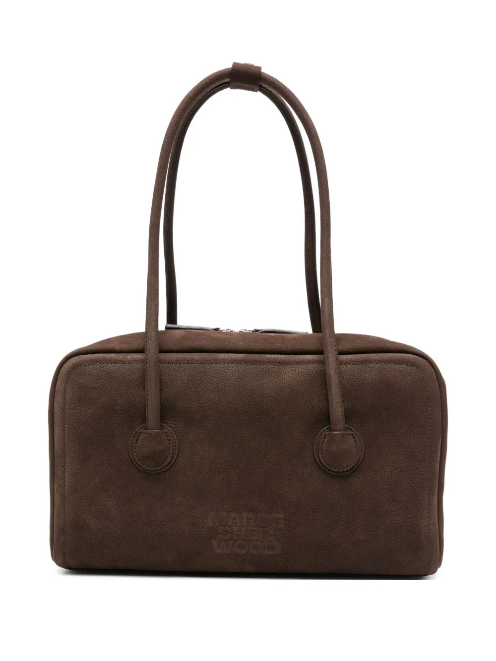 Marge Sherwood calf-suede top handle tote bag - Brown | Farfetch Global