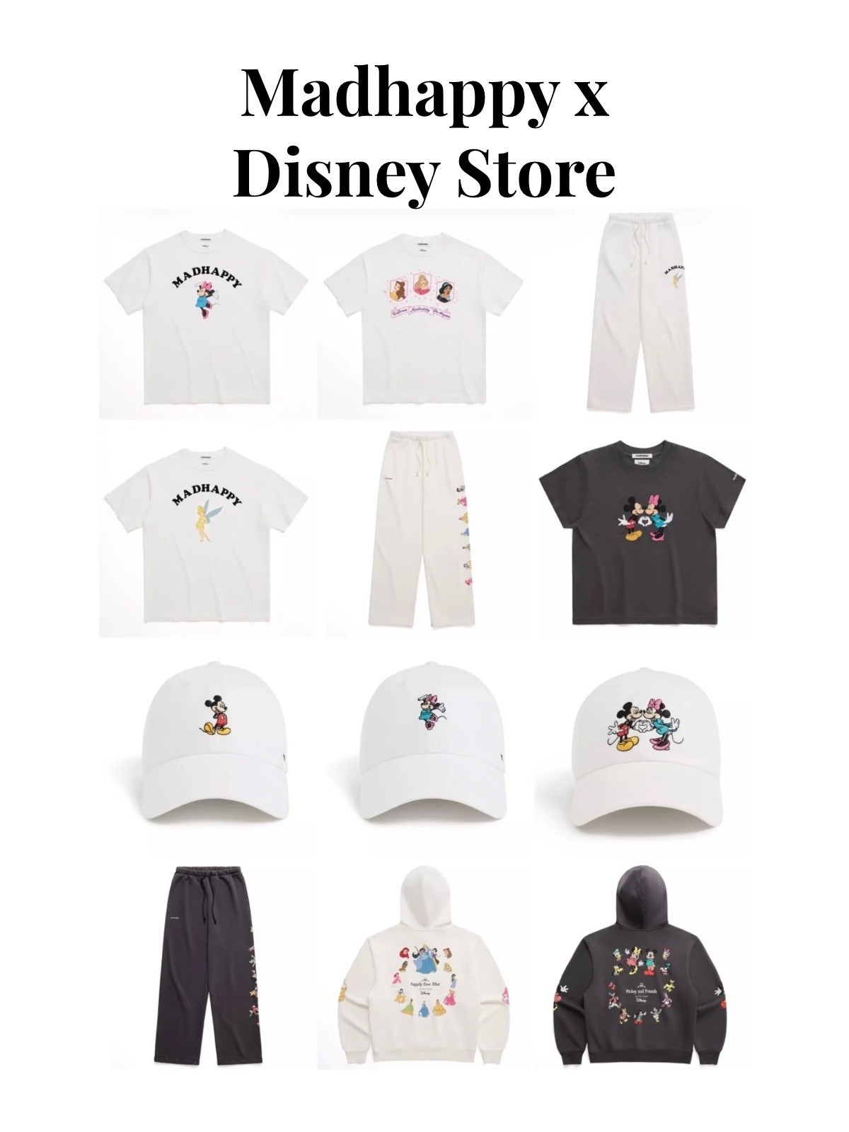 Madhappy collection from Disney Store with Mickey Mouse, Minnie Mouse, Tinker Bell, and Disney Princesses ✨

#LTKSeasonal #LTKootd #LTKTravel