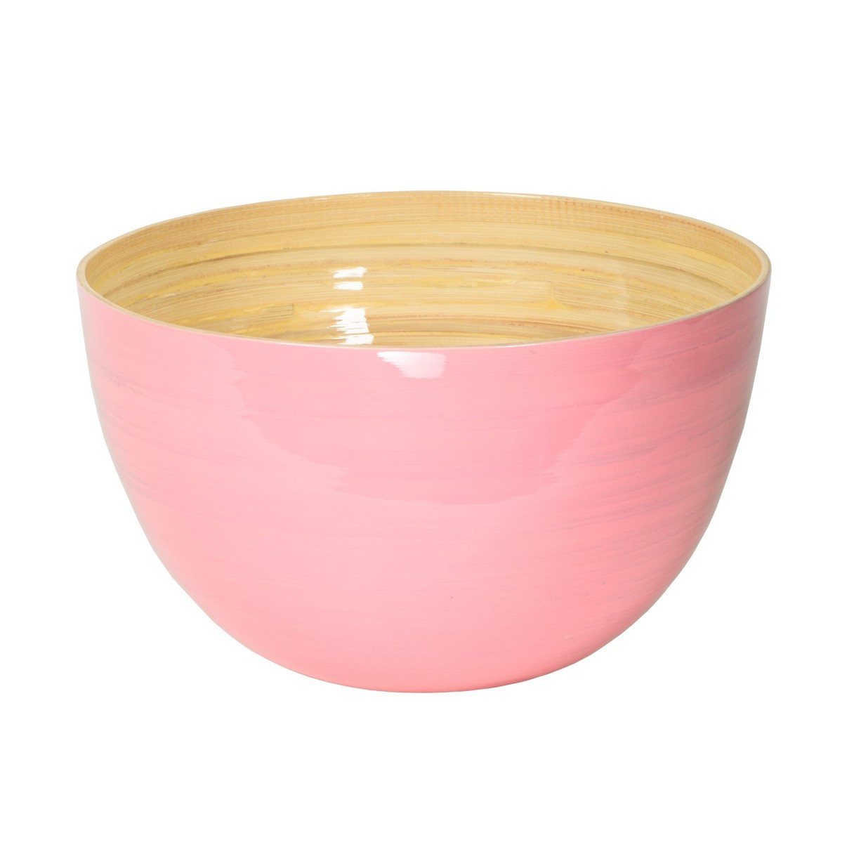 X-Large Tall Bamboo Serving Bowl - Light Pink | Laura Park Designs