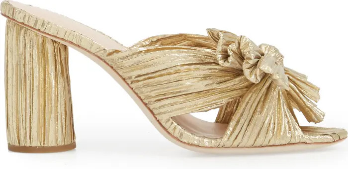 Penny Knotted Lamé Sandal | Nordstrom