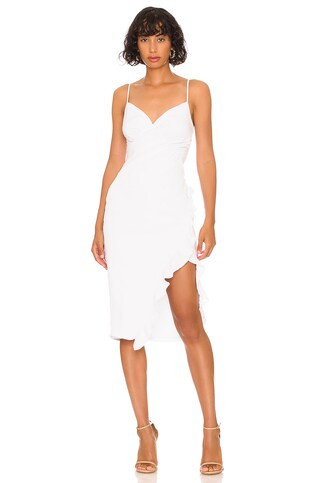 Natasha Ruffle Midi Dress
                    
                    MORE TO COME | Revolve Clothing (Global)