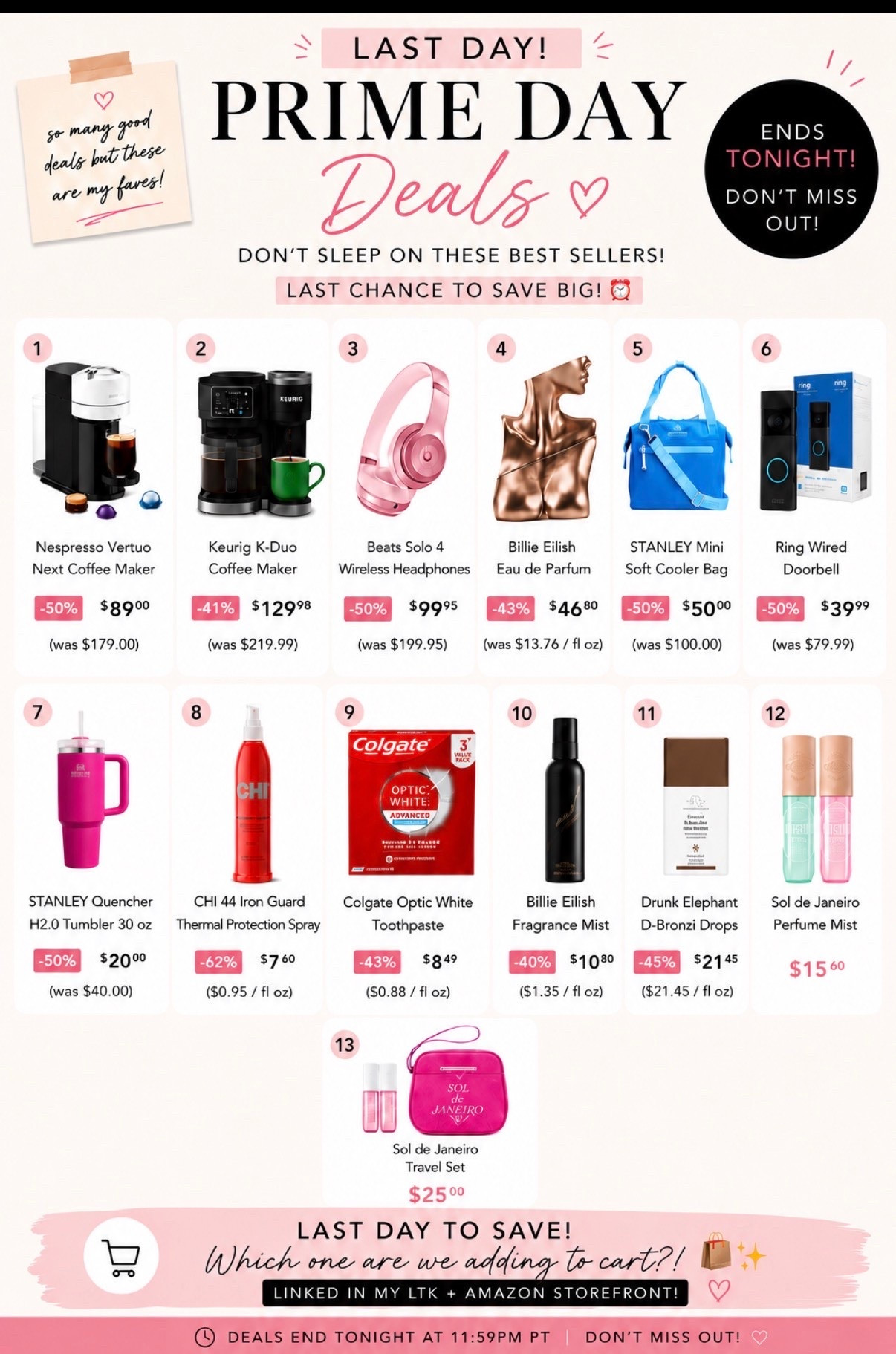 🚨 LAST DAY OF PRIME DAY! 🛍️✨

These are the deals I actually think are worth grabbing before the sale ends tonight!

#PrimeDay

#LTKmomlife #LTKSaleAlert #LTKHome