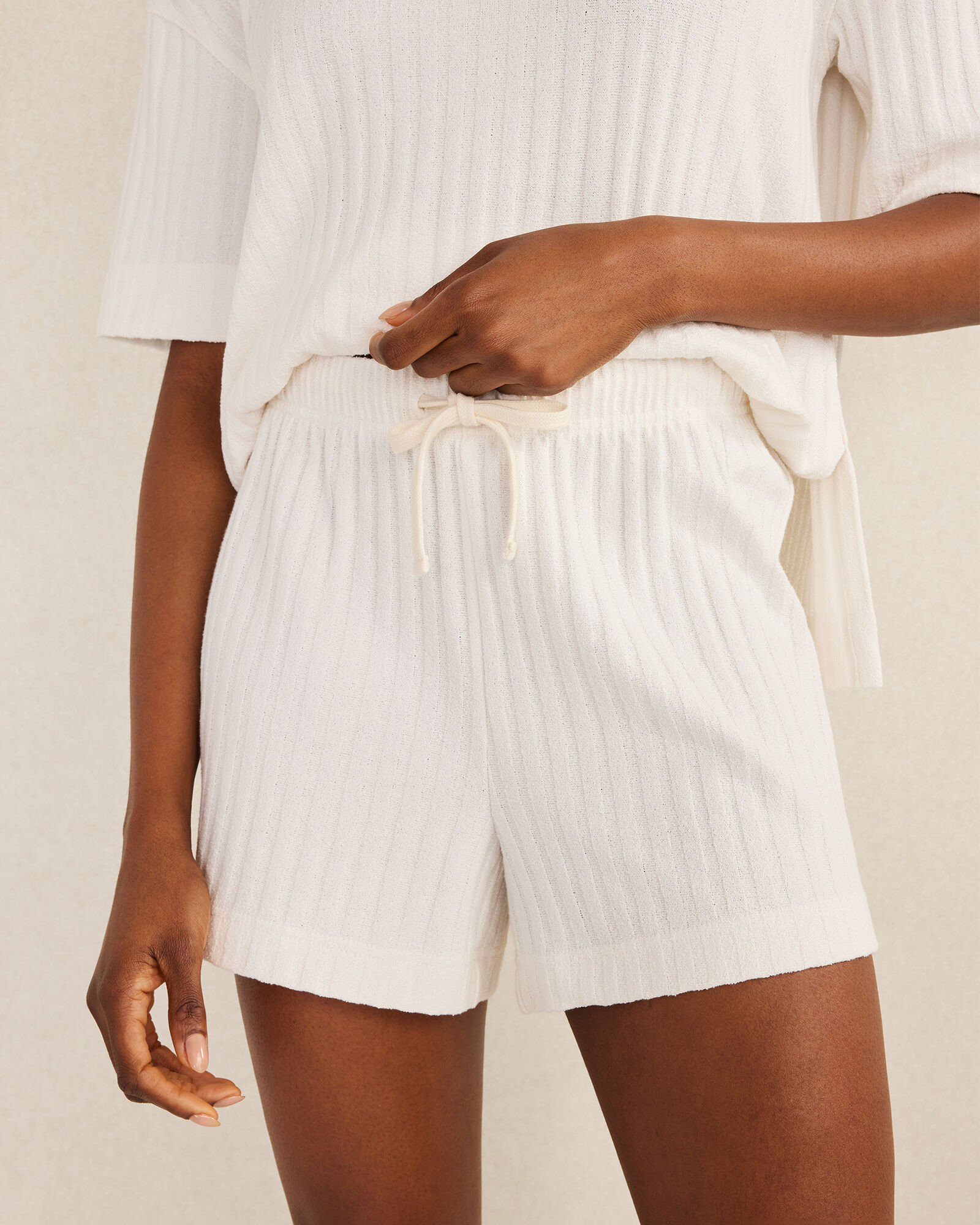 Cotton Wide Rib Shorts | Haven Well Within