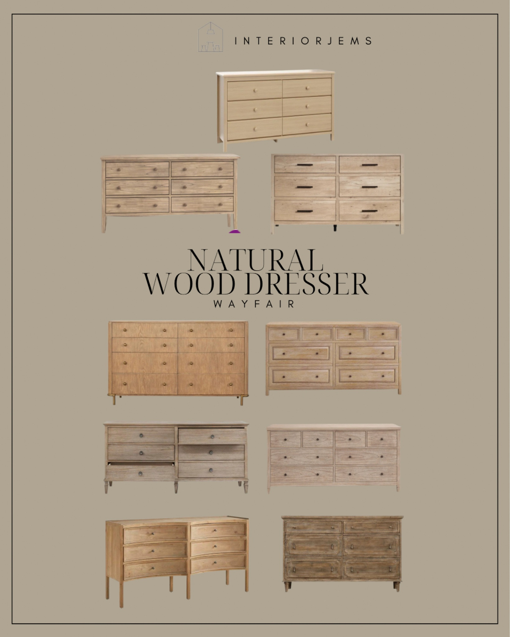 Natural wood dressers from Wayfair, large dresser, wide, dresser, vintage, looking dresser, bedroom, furniture on sale

#LTKstyletip #LTKhome #LTKsalealert