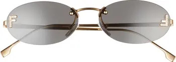'Fendi First 54mm Oval Sunglasses | Nordstrom