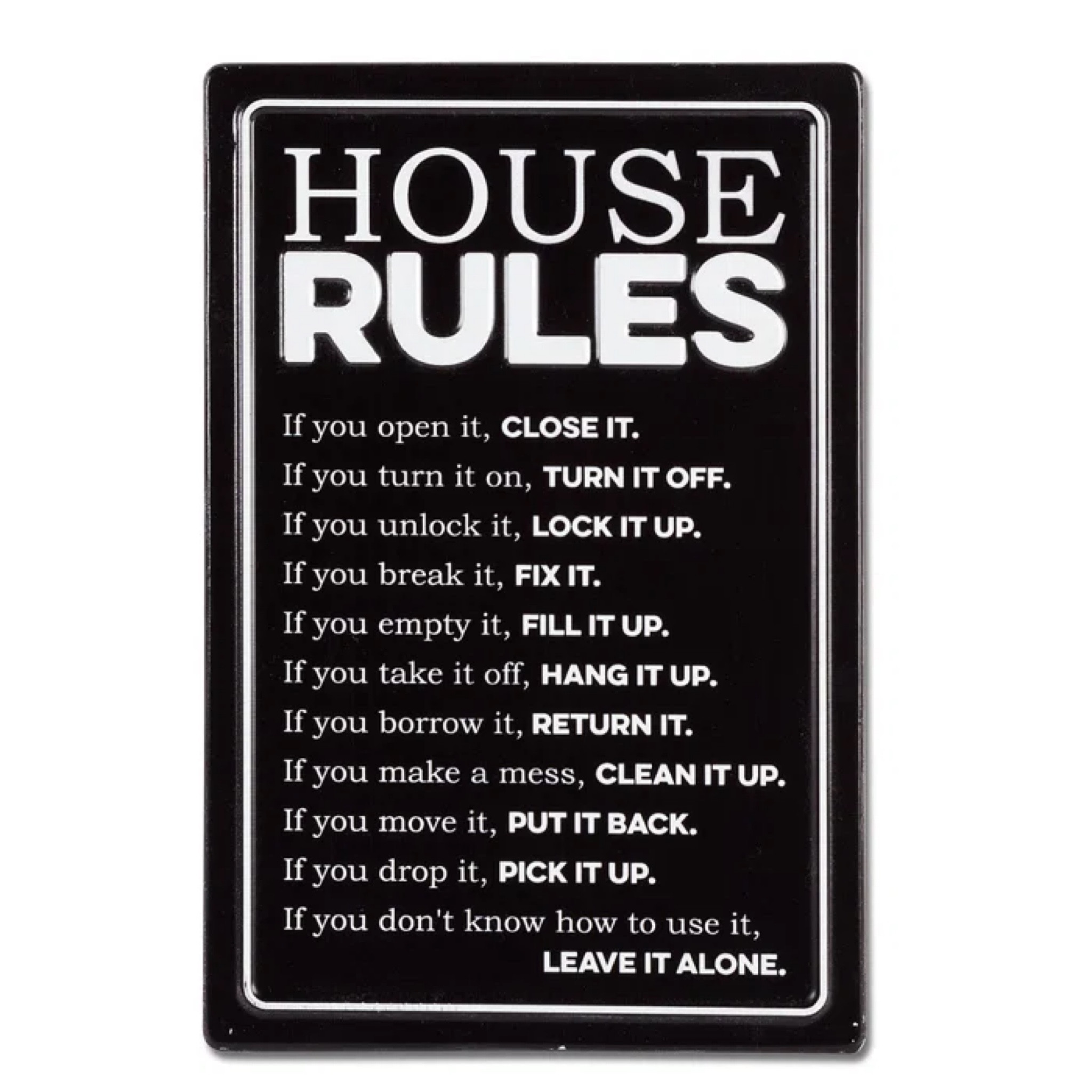 House Rules Wall Décor curated on LTK