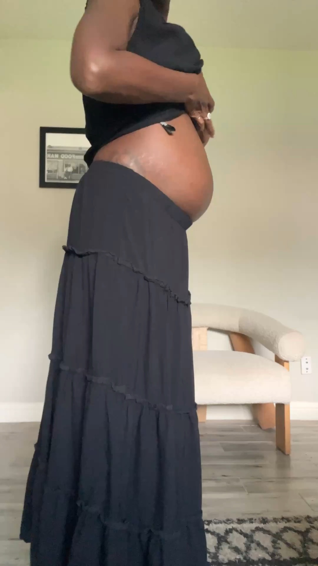 Black maxi skirt, black, front tie sleeveless shirt, white linen bubble skirt, blue and white striped button-down shirt, zebra print Puma sneakers and green top handle handbag with yellow sunglasses. ￼

#LTKootd #LTKgrwm #LTKmomlife
