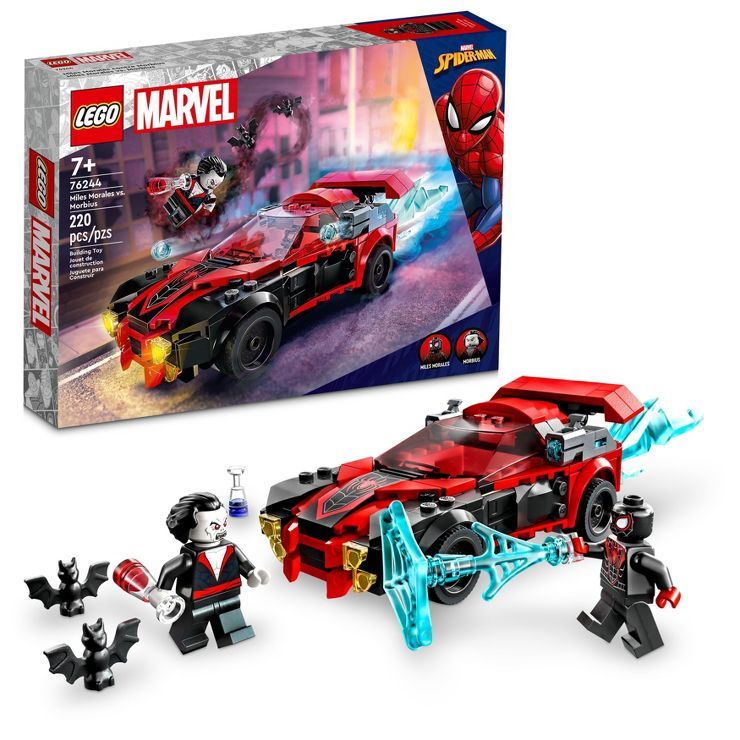 LEGO Marvel Miles Morales vs. Morbius Toy Car Set 76244 | Target