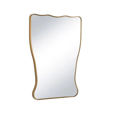 Piero Metal Mirror (Natural Brass) | Wayfair North America