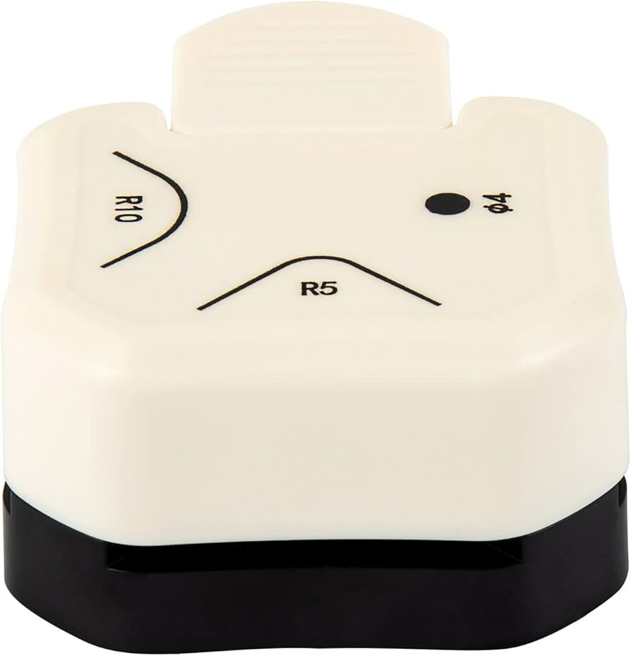 QIQQIKIN Corner Hole Punch 4mm Circle Cutter Punch +R5mm+R10mm 3-Way Corner Rounder Paper Punch,C... | Amazon (US)