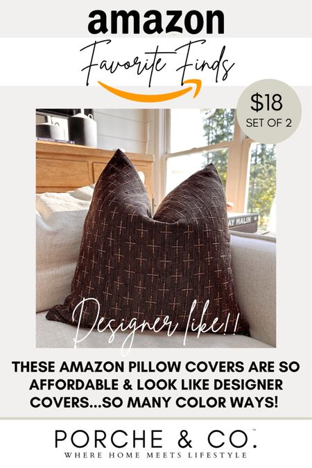 Amazon Fall pillow covers for living room or bedroom! So affordable and designer like 🤍 #amazon #pillowcovers #covers #pillows #fall

#LTKSeasonal #LTKhome #LTKsalealert