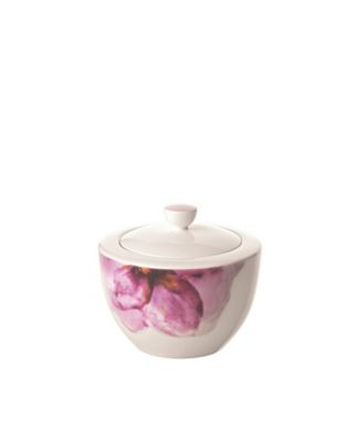 Villeroy & Boch Rose Garden Covered Sugar - Macy's | Macy's
