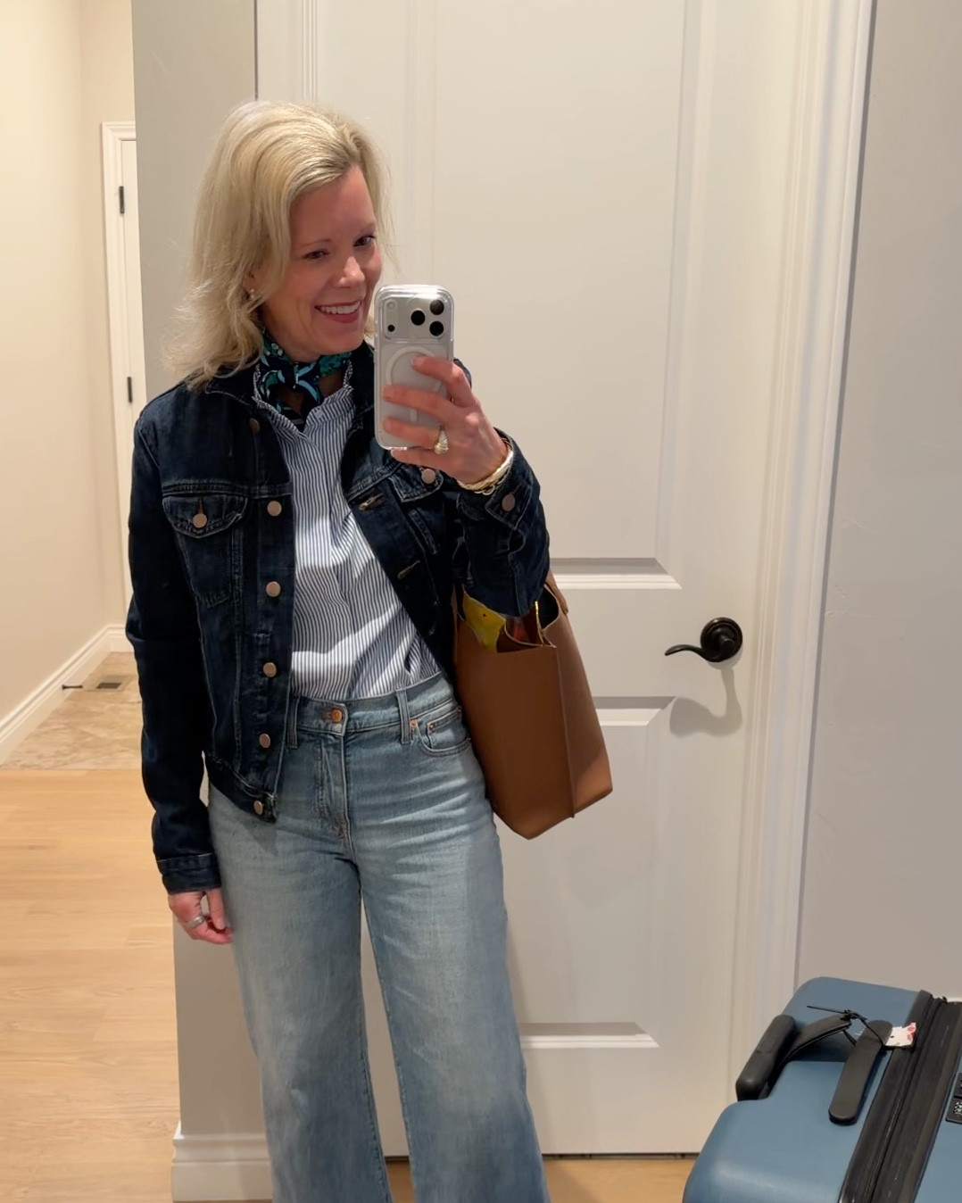 My OOTD travel style.  My entire family has these bags in different sizes and we love them so much! My leather travel bag is what I use every time I travel whether it’s by car or plane. I’ve also used it for Bible Study and it holds so much stuff! Comes in tons of colors. One  of my college daughters has it in black. Tagging outfit links as well. A few of these things are old and no longer available, but I’ll tag something similar! Hope y’all have a great day! 💚￼

#LTKootd #LTKTravel #LTKdayinmylife