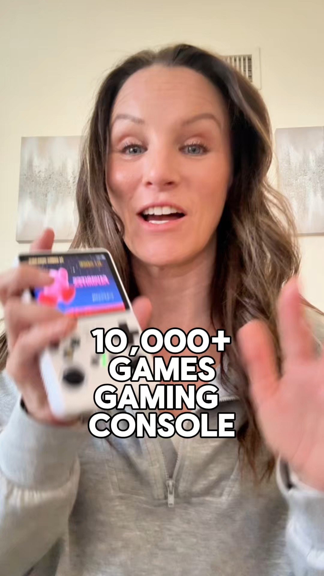 This handheld gaming console unlocked peak nostalgia. It has 10,000+ games from multiple classic systems — Mario, Kirby, Zelda, Sonic, so many favorites — all in one device. No WiFi needed, rechargeable, and the screen/sound quality is shockingly good. My whole family keeps stealing it from me! Such a fun, affordable alternative to gaming on your phone.

#phonefree #gamingsystem #retrogames #retrogifts #nowifineeded #r36s 

#LTKKids #LTKmomlife