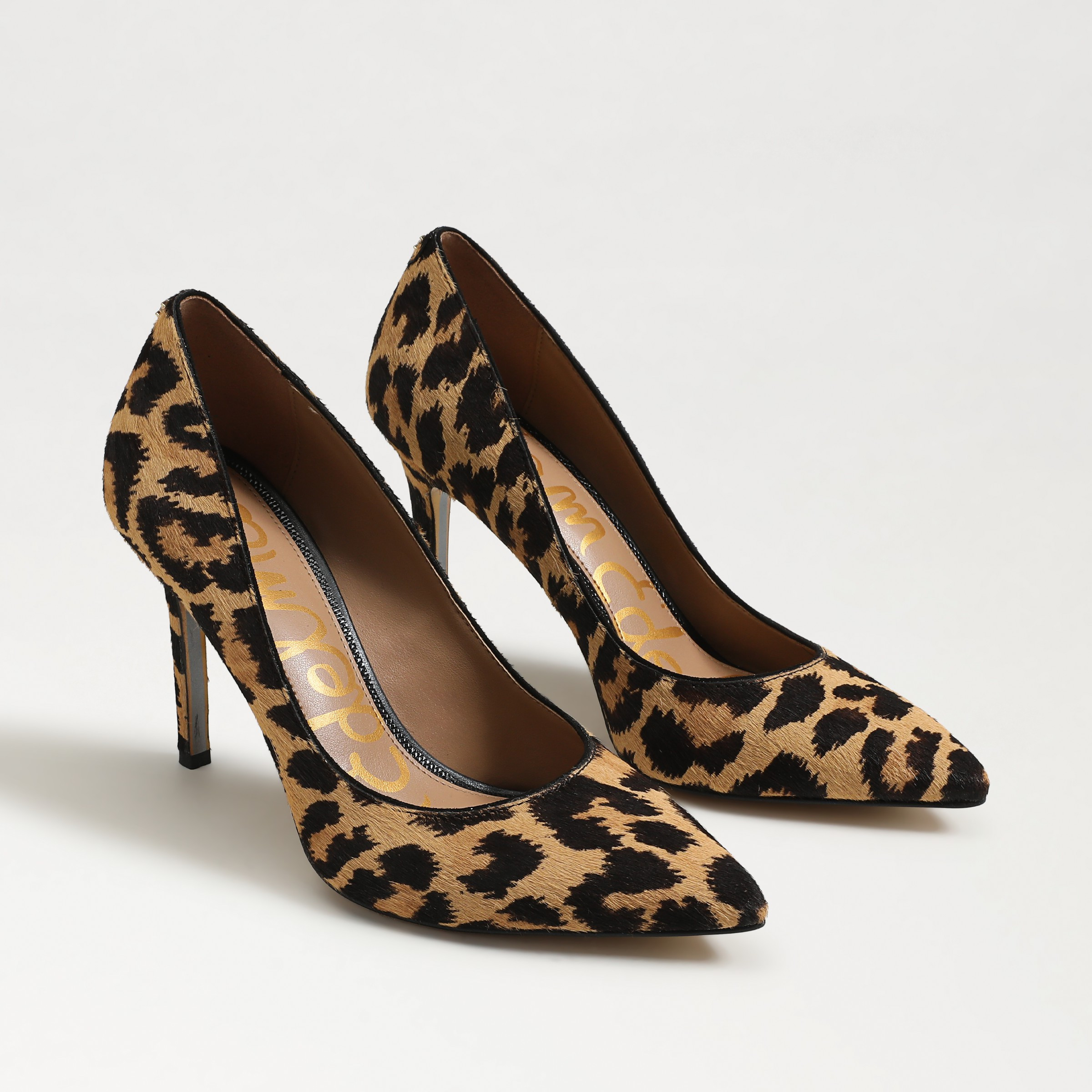 Sam Edelman Hazel Pointed Toe Pump Leopard Brahma Hair Leather | Sam Edelman